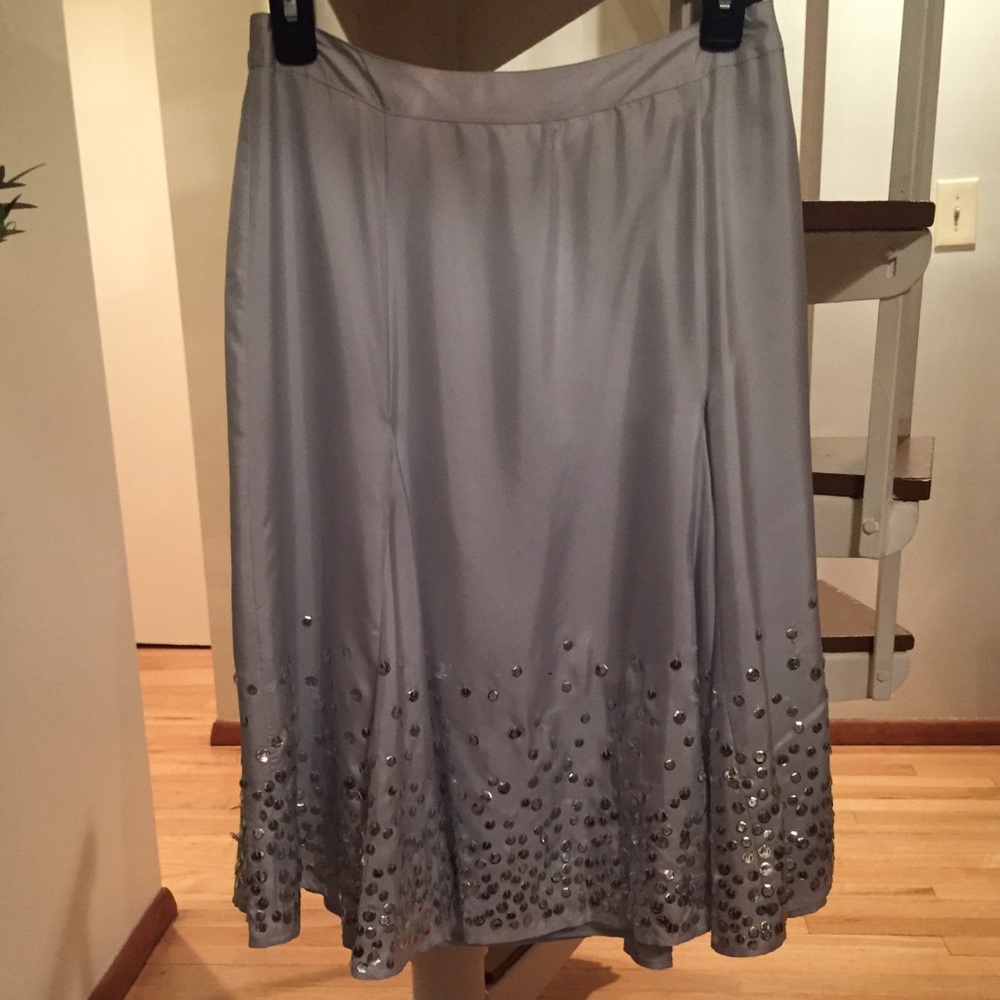 NWT Vintage Banana Republic silk sequins skirt